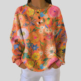 Freja™ | Jumper with Colorful Floral Print