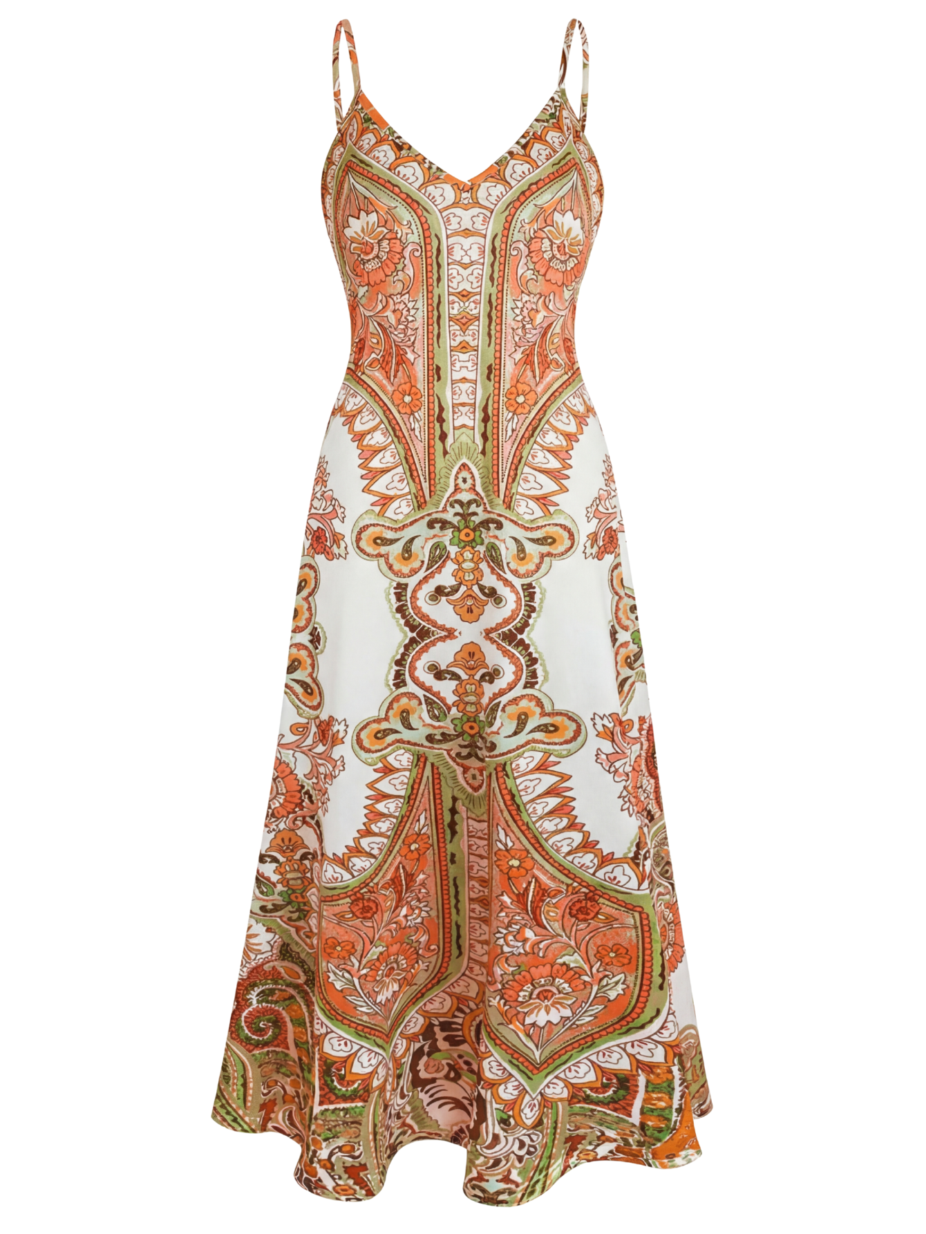 HARRIET™ – Boho Floral Print Spaghetti Strap Dress