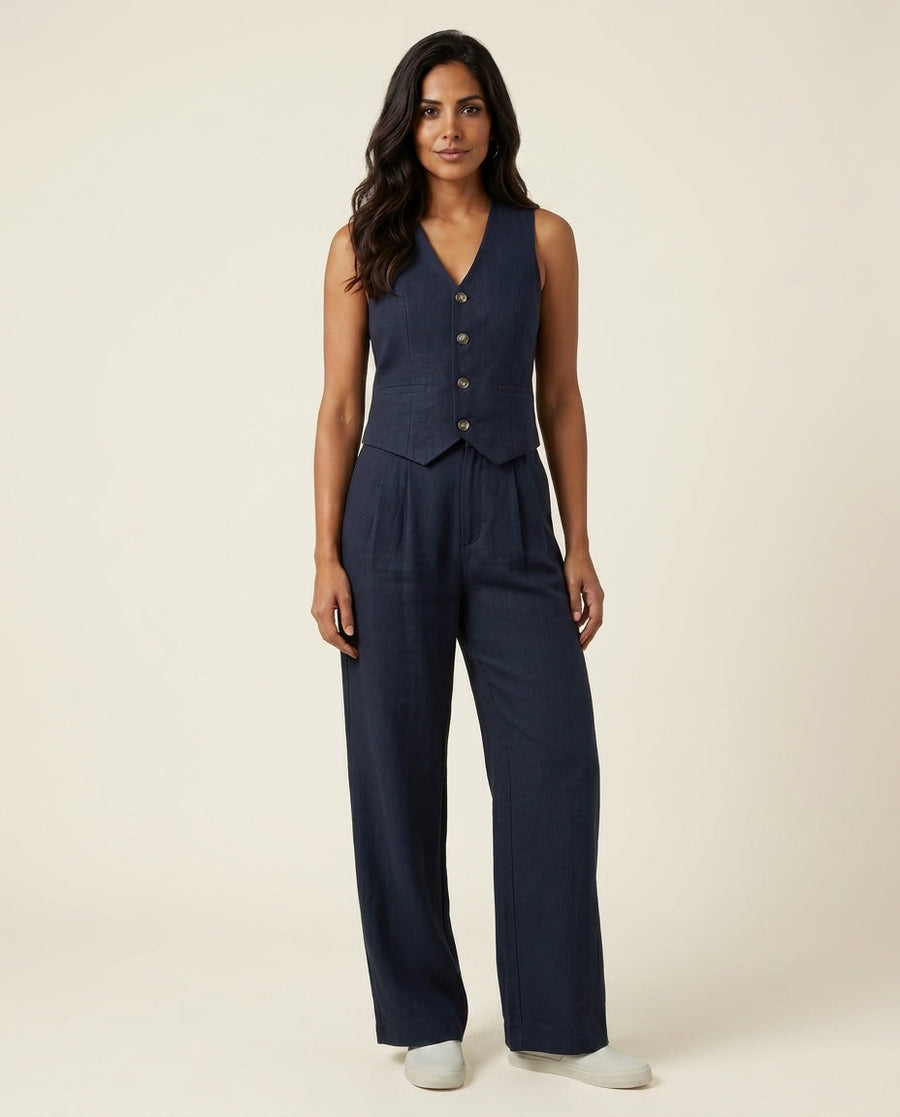 Valentina Moreau | Tailored Linen Co-Ord Set For Women