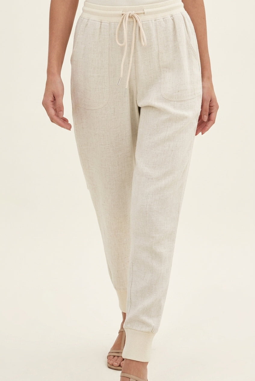 Tara | Women's Drawstring Jogger Pants with Elastic Ankle Cuffs
