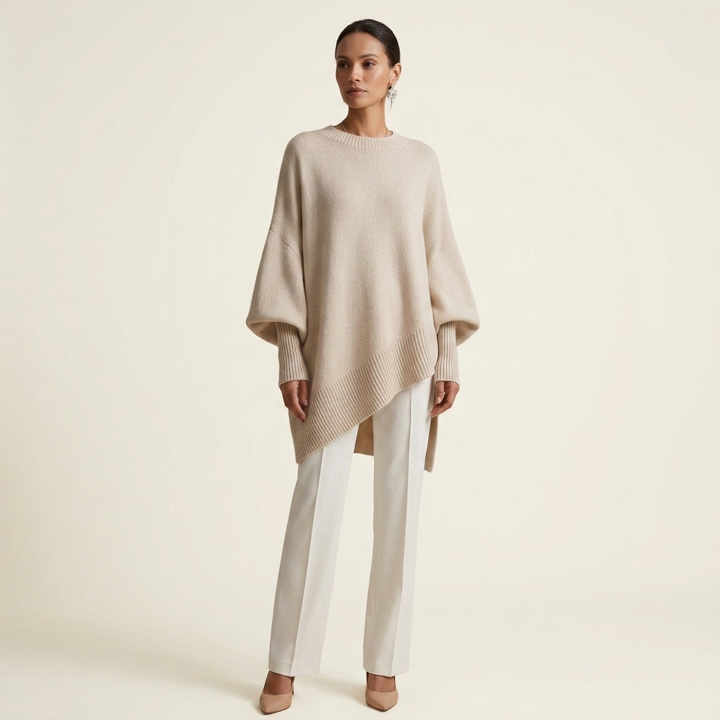Lucinda | Relaxed Knit Poncho