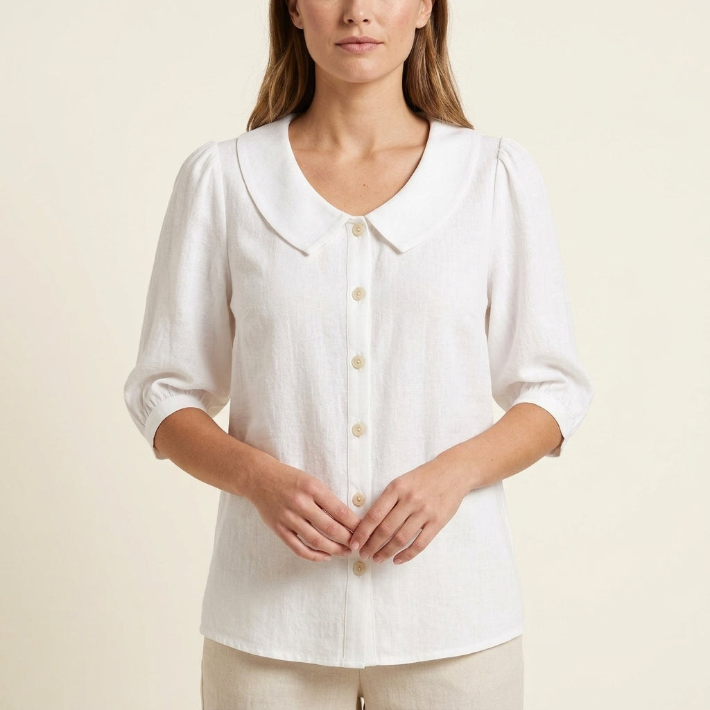 Mae | Women's Solid Color Casual Blouse