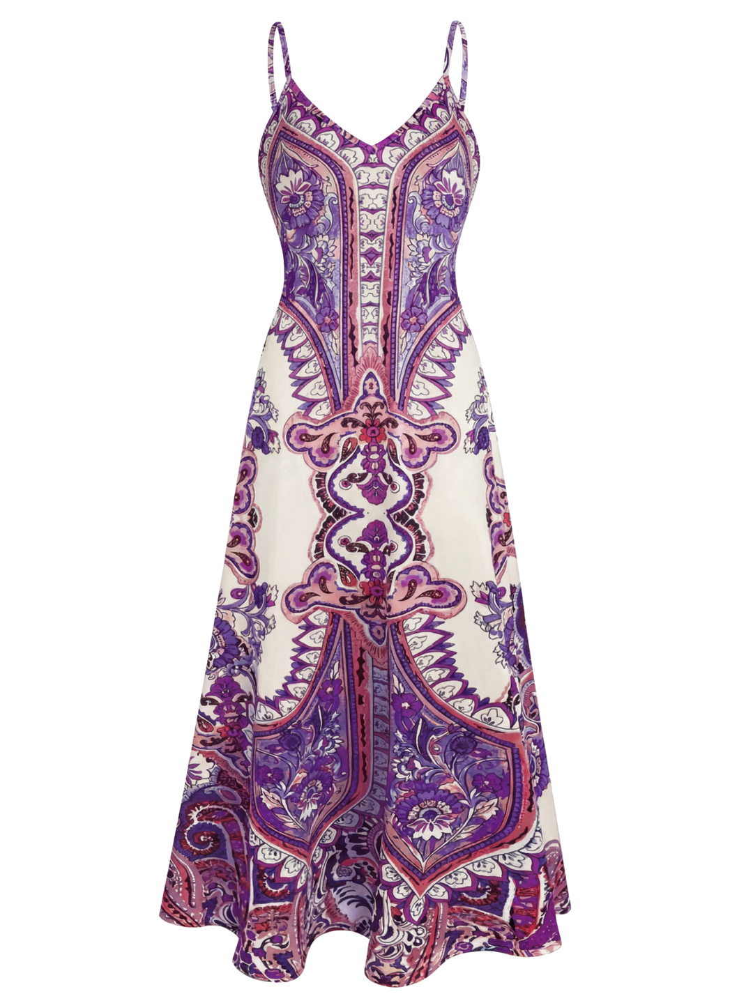 HARRIET™ – Boho Floral Print Spaghetti Strap Dress