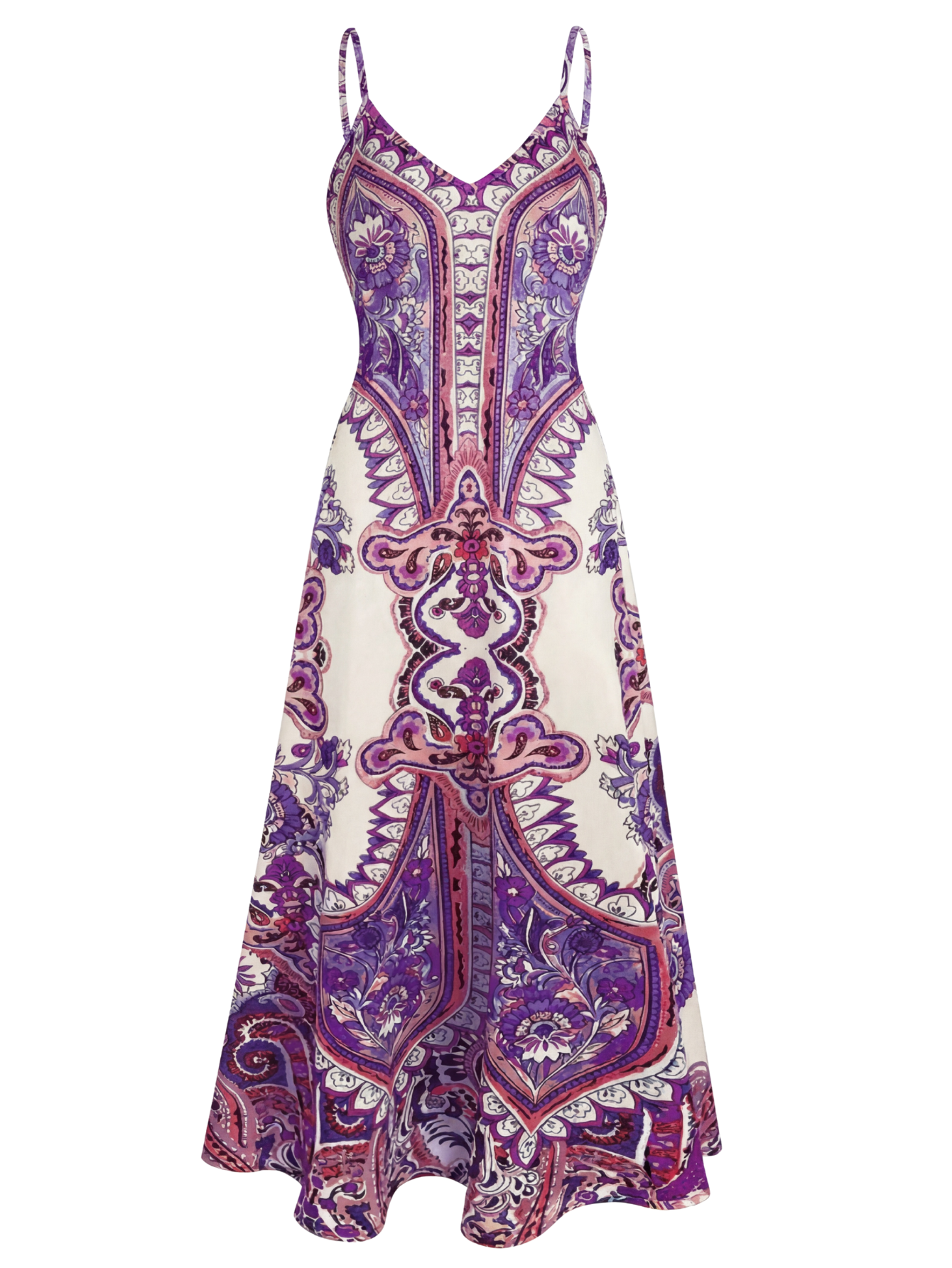 HARRIET™ – Boho Floral Print Spaghetti Strap Dress
