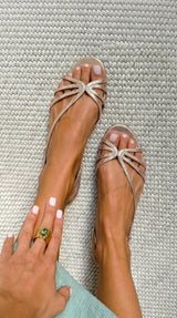 Ginevra | Golden Sandals Summer Elegance