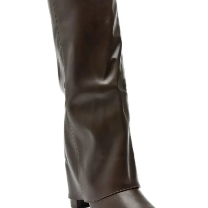 VESPER™ – Wide Calf Buckle Fold-Over Boots