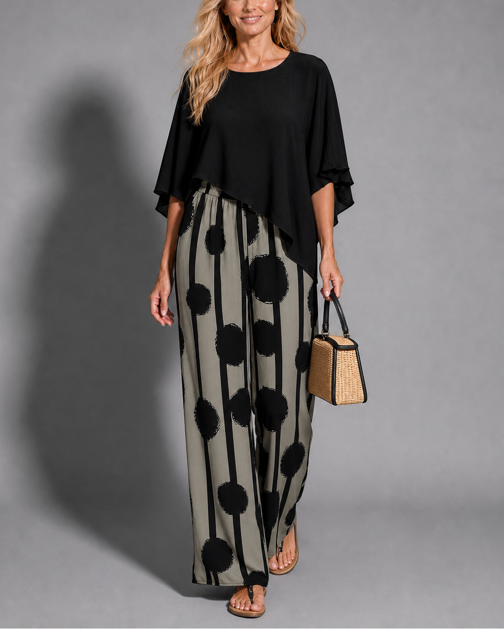 Kalliope -  Comfortable Elastic Waist Two-Piece Set