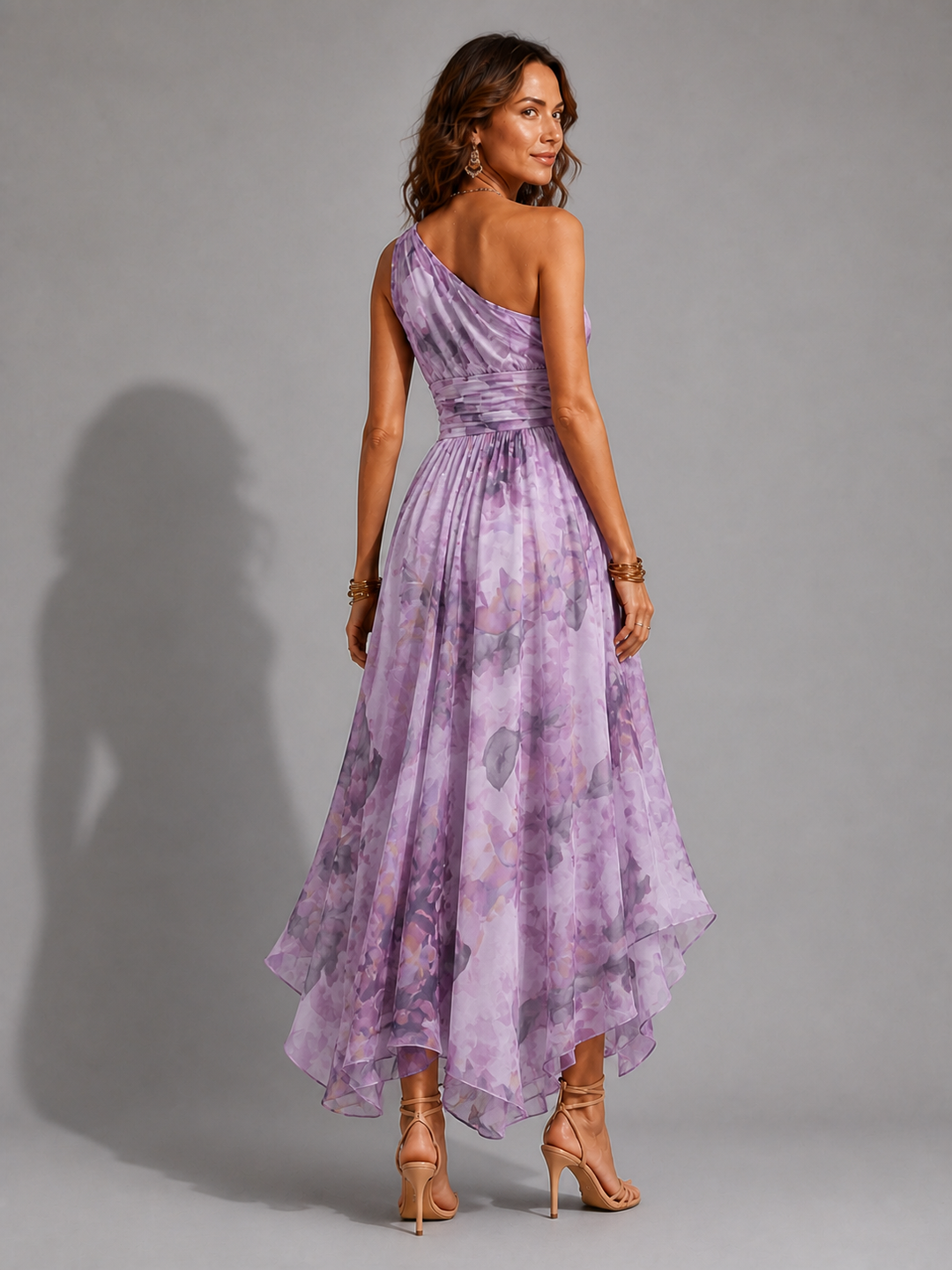 Celeste | One-Shoulder Floral Maxi