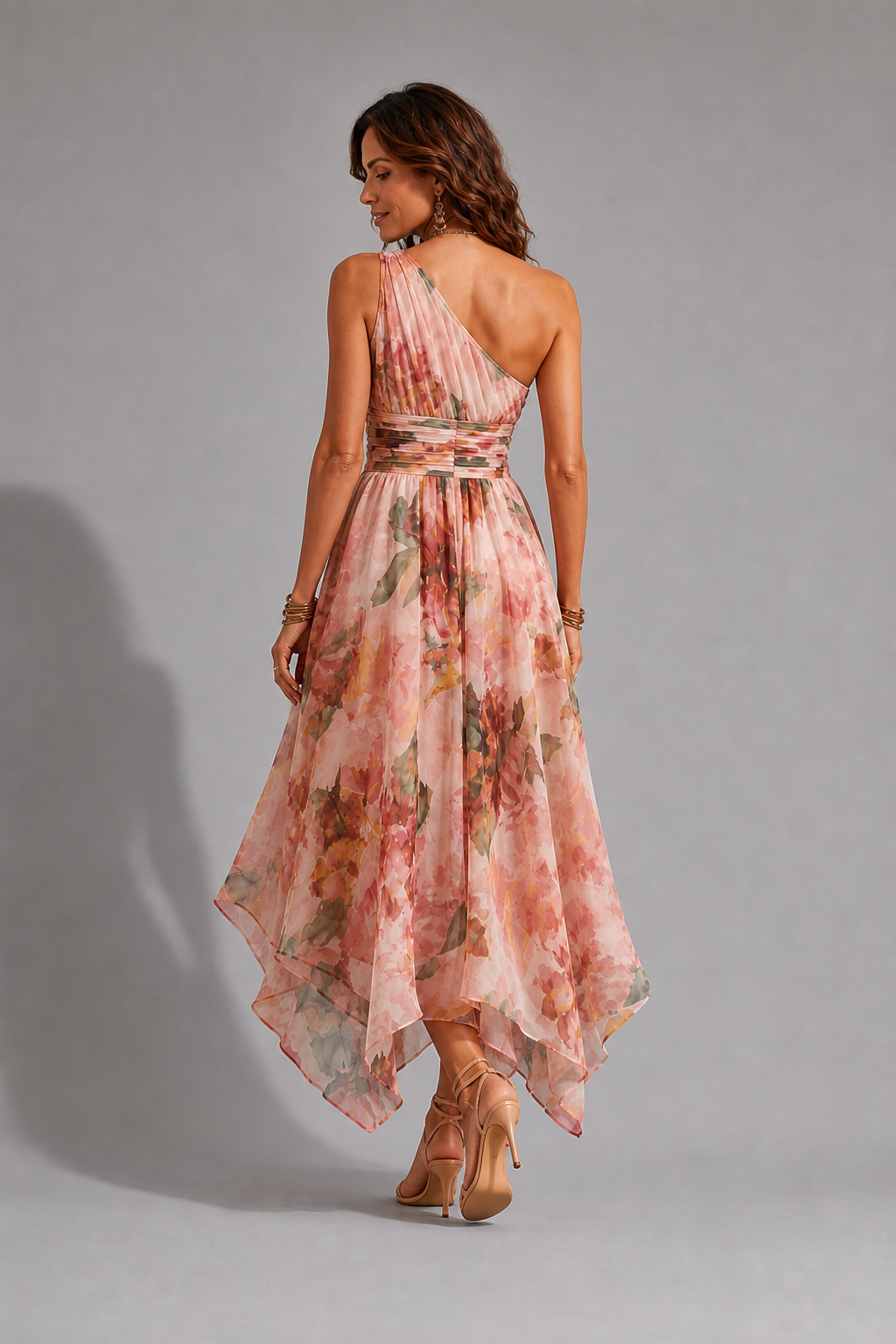 Celeste | One-Shoulder Floral Maxi
