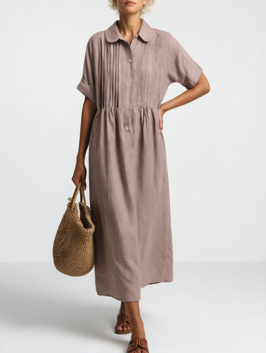 Lysandra™ | Flowing Summer Shirt Dress