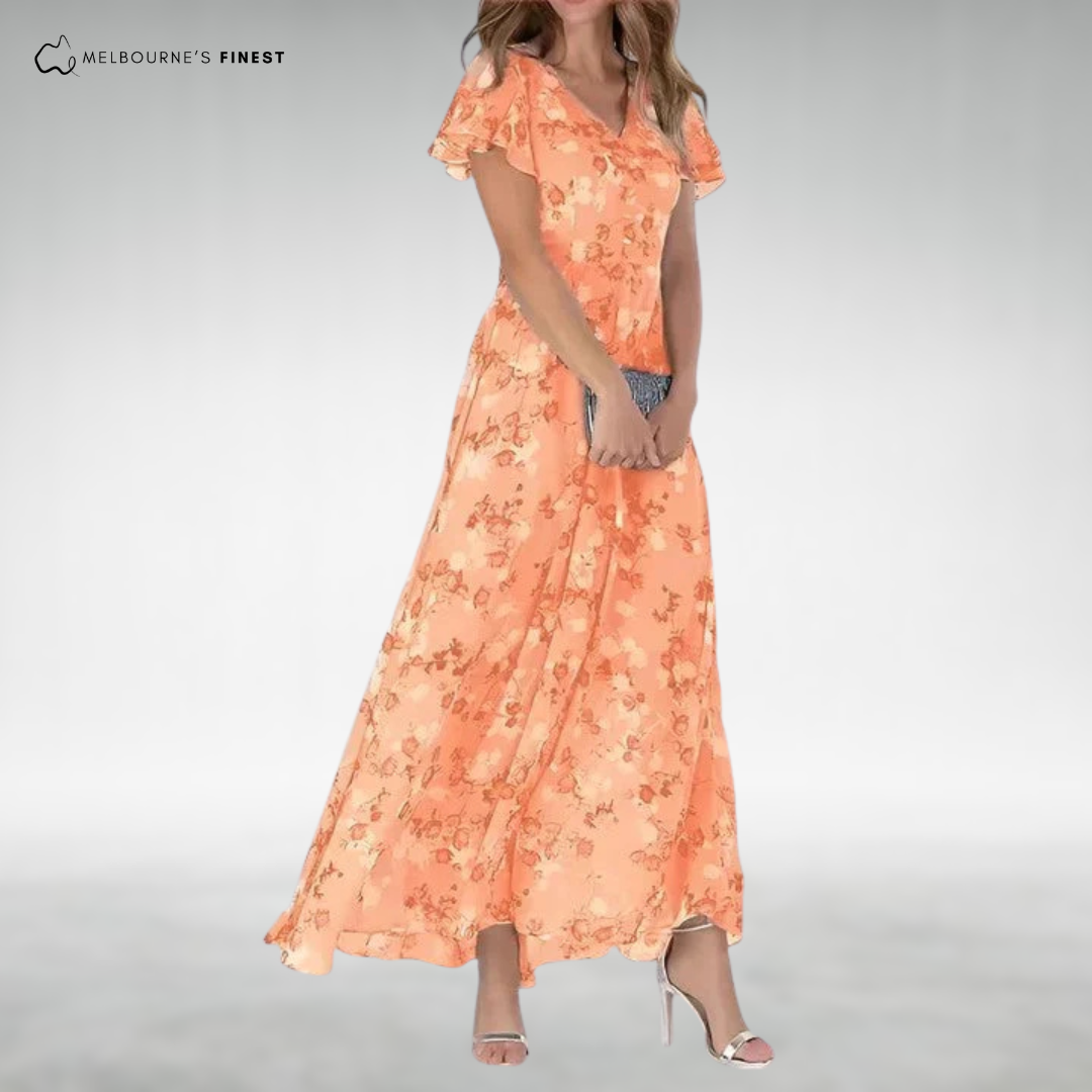 Bonita™ Elegant V-Neck Women's Dress