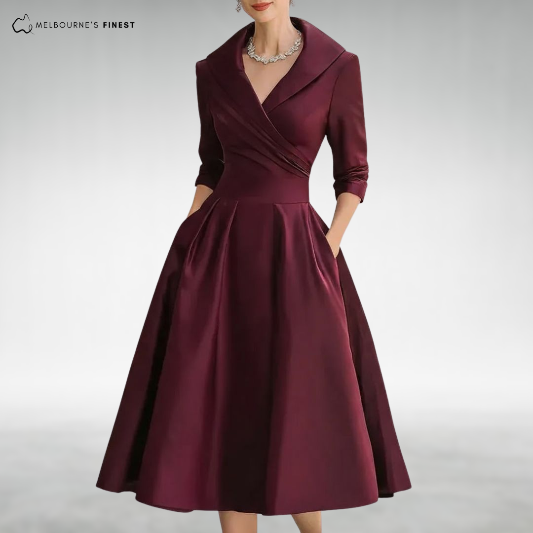 Vivienne™ Elegant Midi Dress