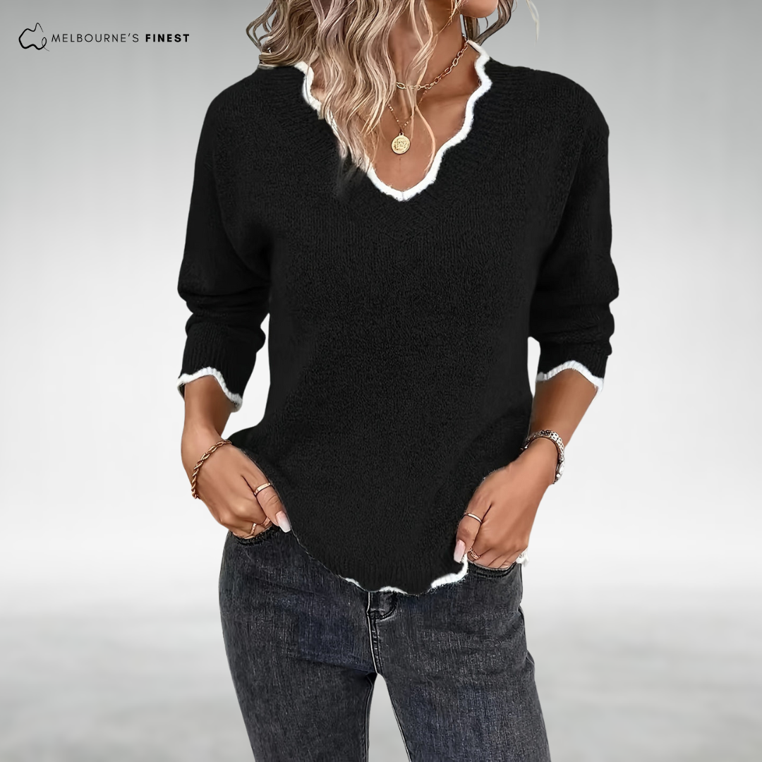 Jayda™ Cozy V-Neck Jumper