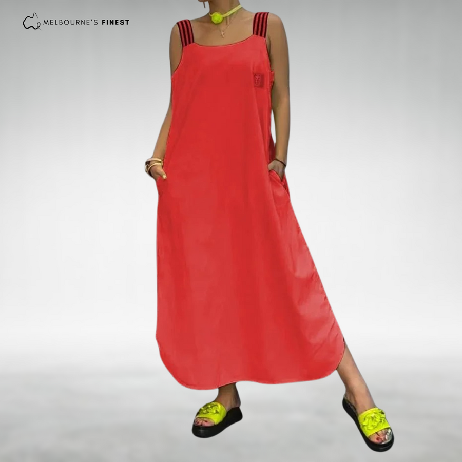 Rosetta™ Elegant Sleeveless Maxi Dress