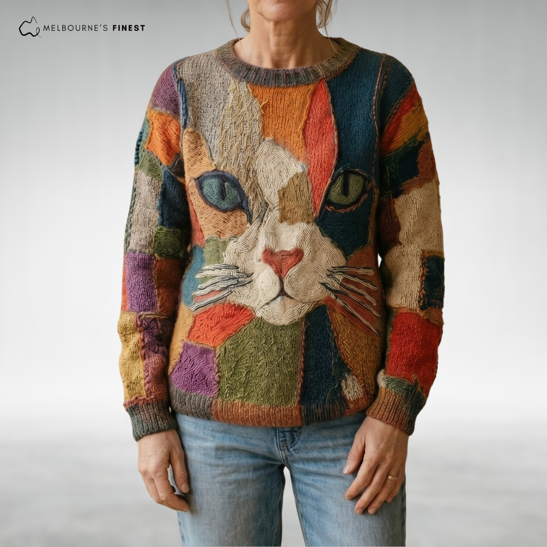 Milla™ Relaxed Cat Knit Jumper