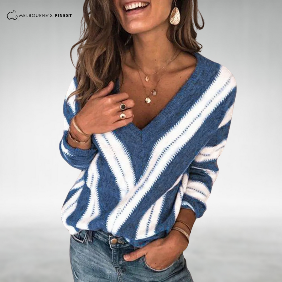 Misty™ Stylish V-Neck Women's Sweater