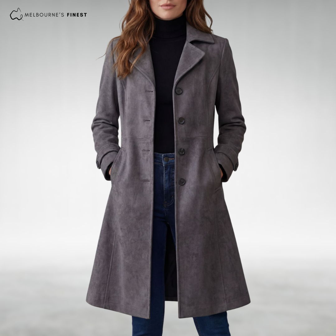 Talia™ Suede Longline Coat
