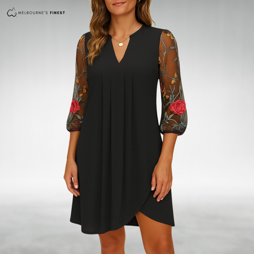 Sonora™ Elegant Floral Sleeve Dress