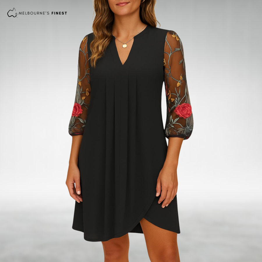 Sonora™ Elegant Floral Sleeve Dress