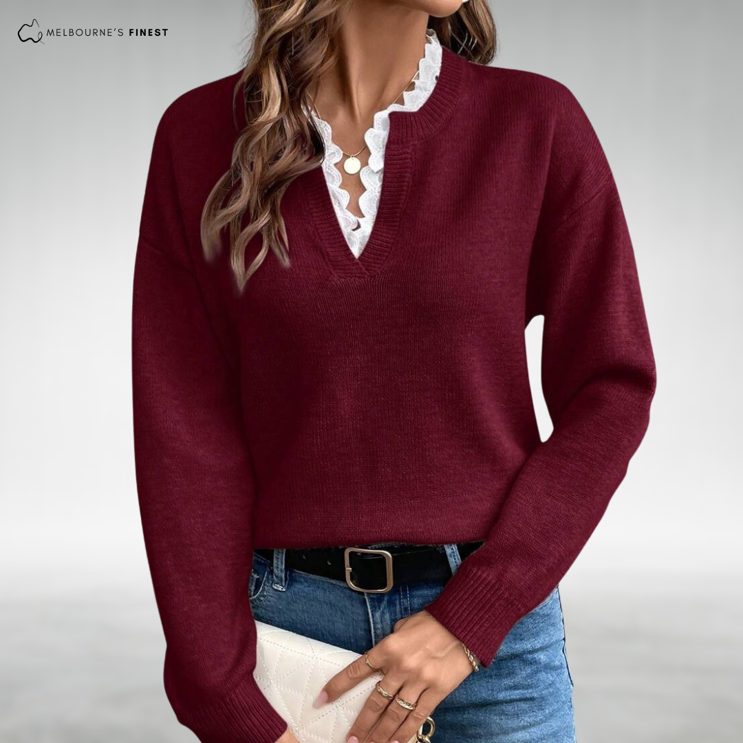 Emma™ Soft Knit V-Neck Sweater