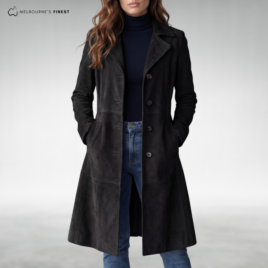 Talia™ Suede Longline Coat