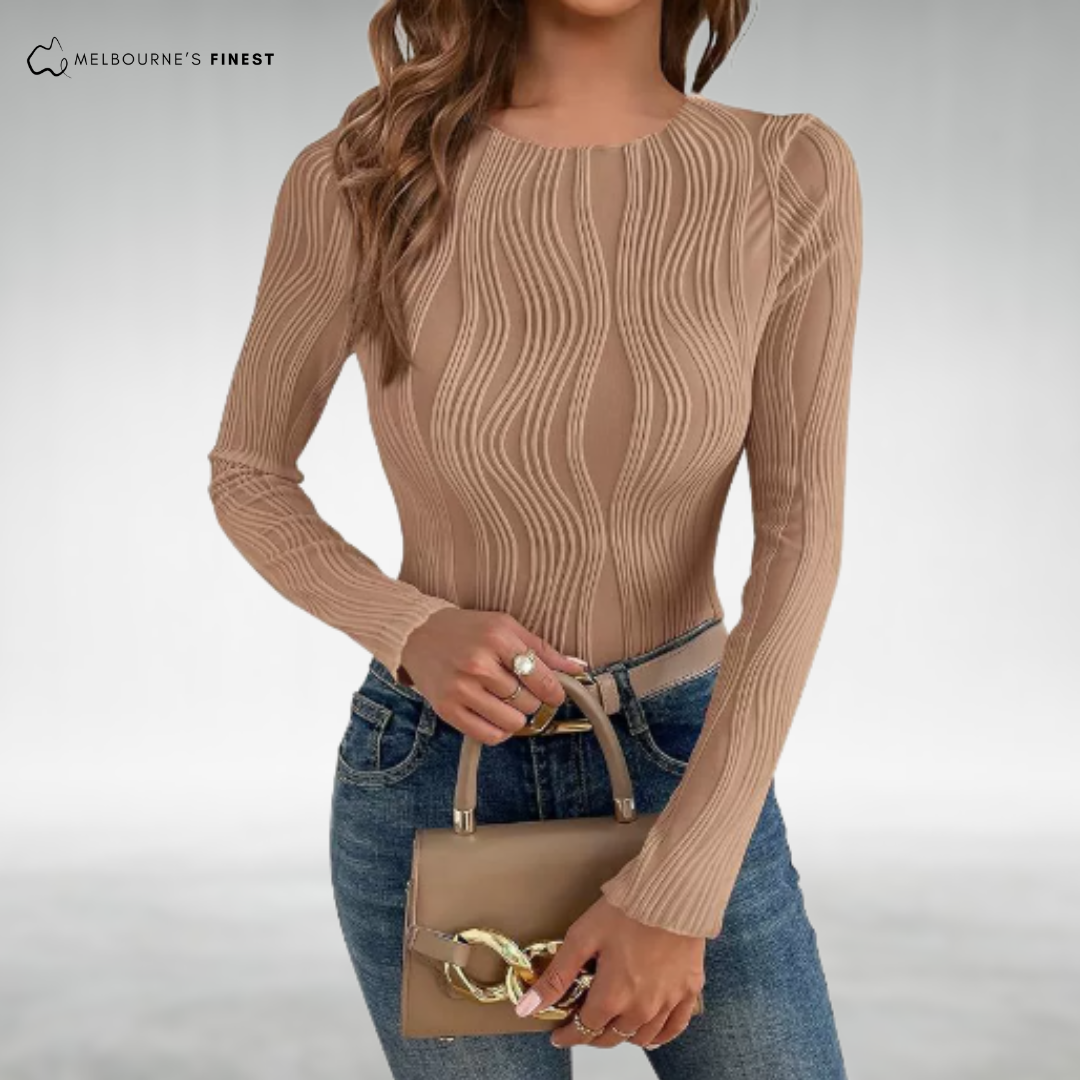 Celeste™ Textured Long Sleeve Jumper