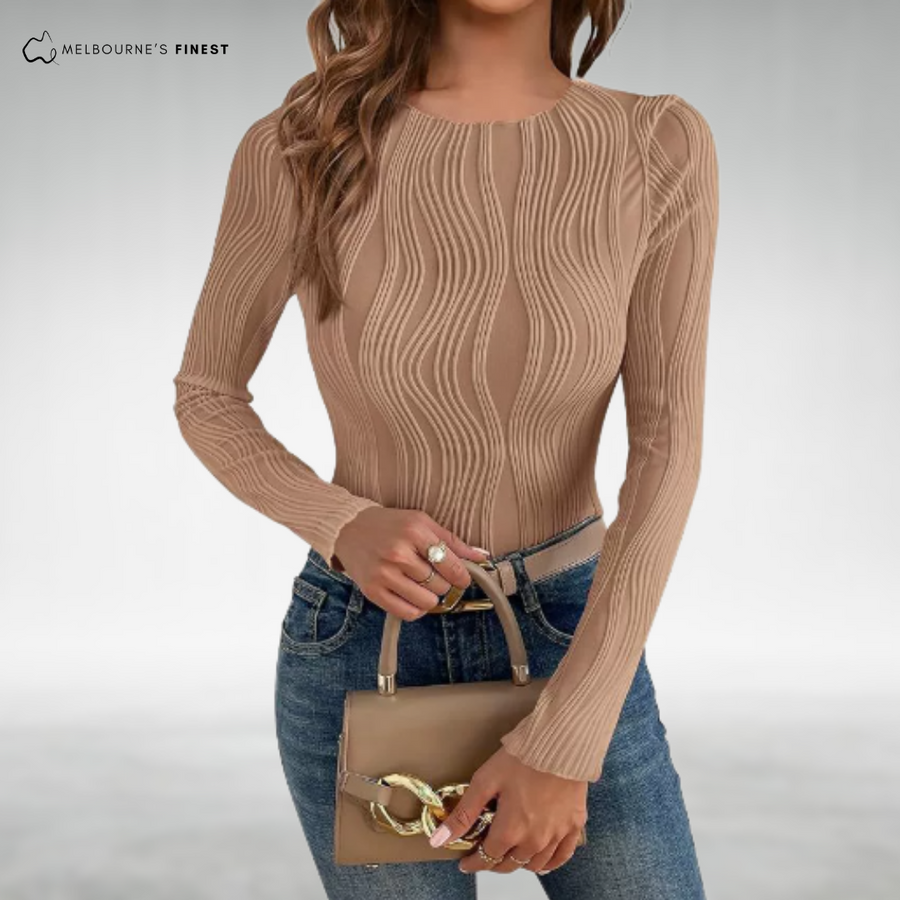 Celeste™ Textured Long Sleeve Jumper