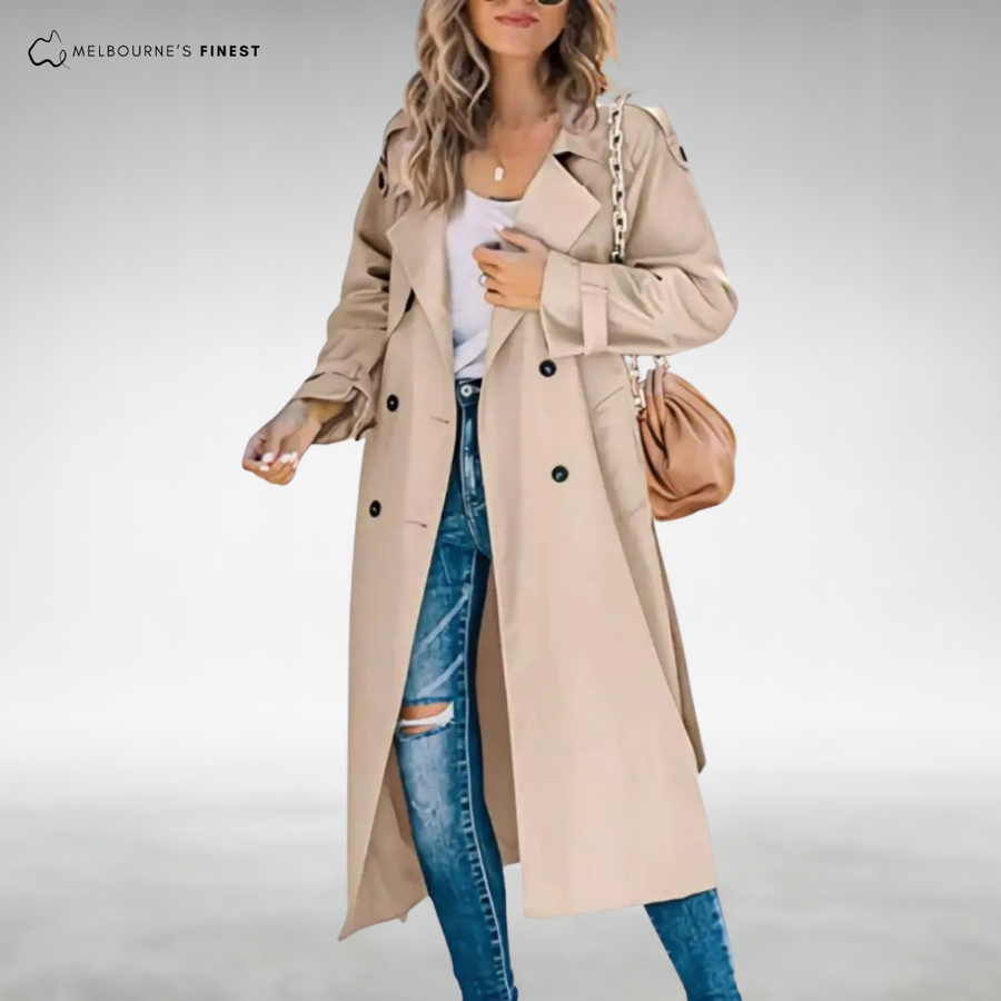 Celeste™ Classic Long Trench Coat