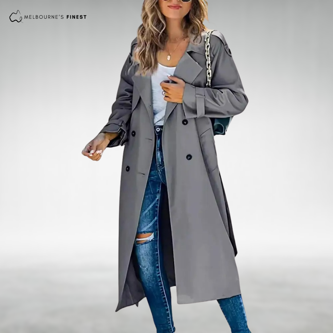 Celeste™ Classic Long Trench Coat