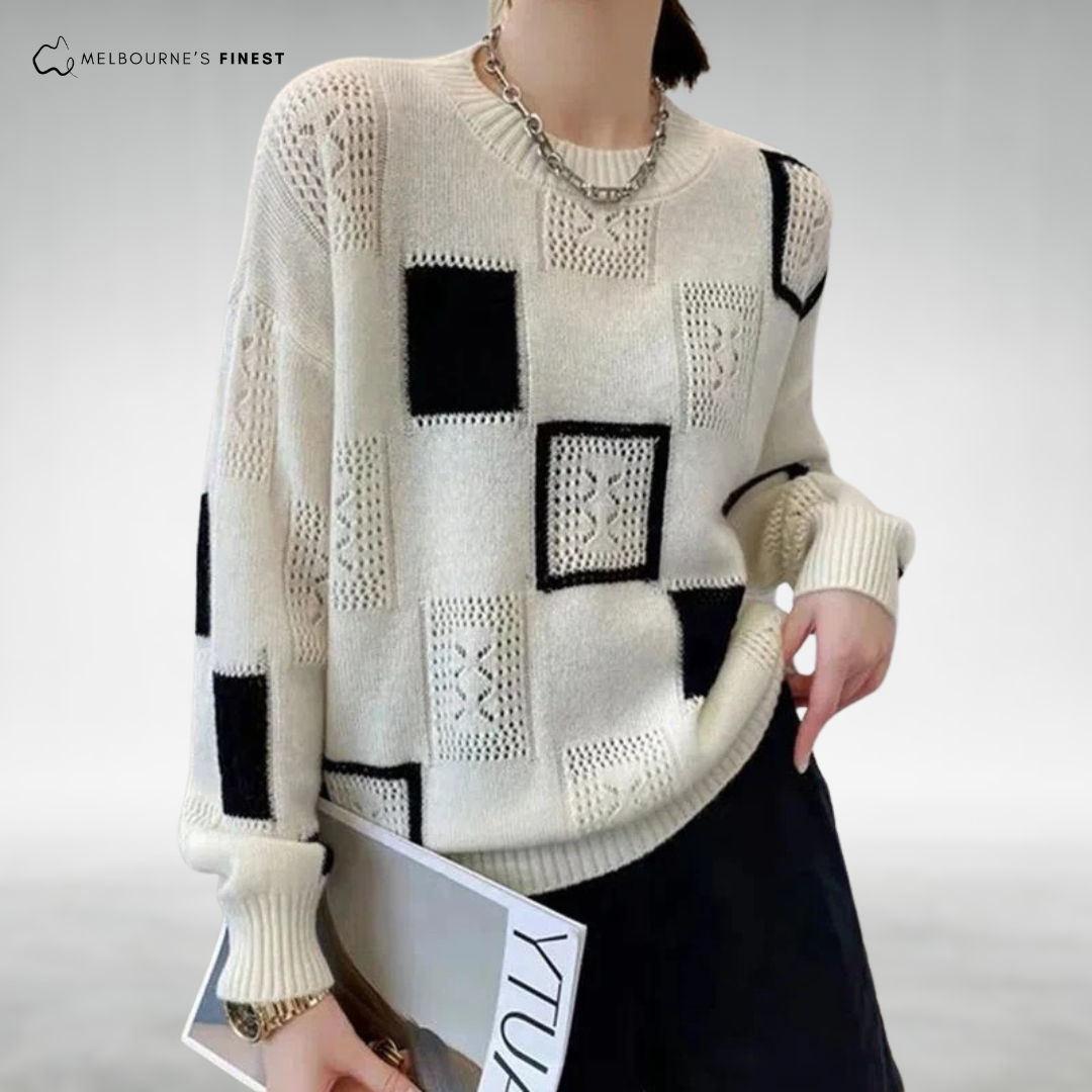 Freyda™ Chic Patterned Knit Jumper