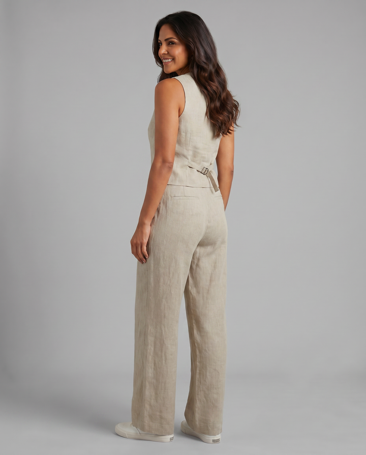 Valentina Moreau | Tailored Linen Co-Ord Set For Women