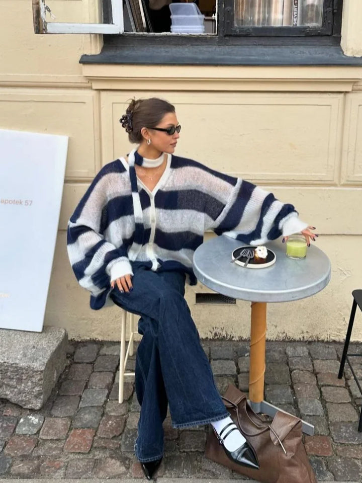 Jana - Cardigan &amp; Scarf Set for Effortless Elegance