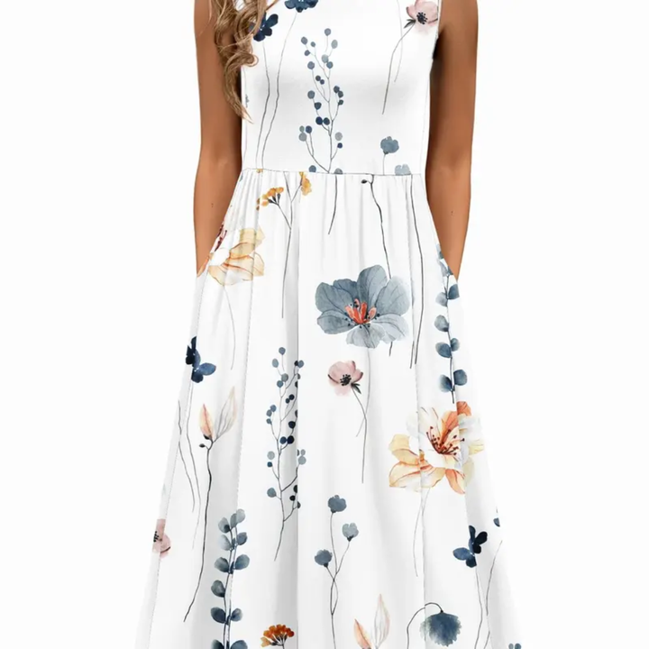 WREN™ – Breezy Floral Pocket Midi Dress
