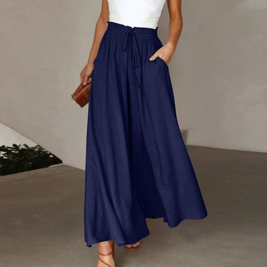 Clementine | Women's High Waisted Wide Leg Palazzo Pants