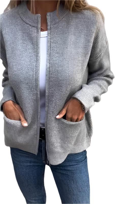 Josephine - Zip-Up Cardigan