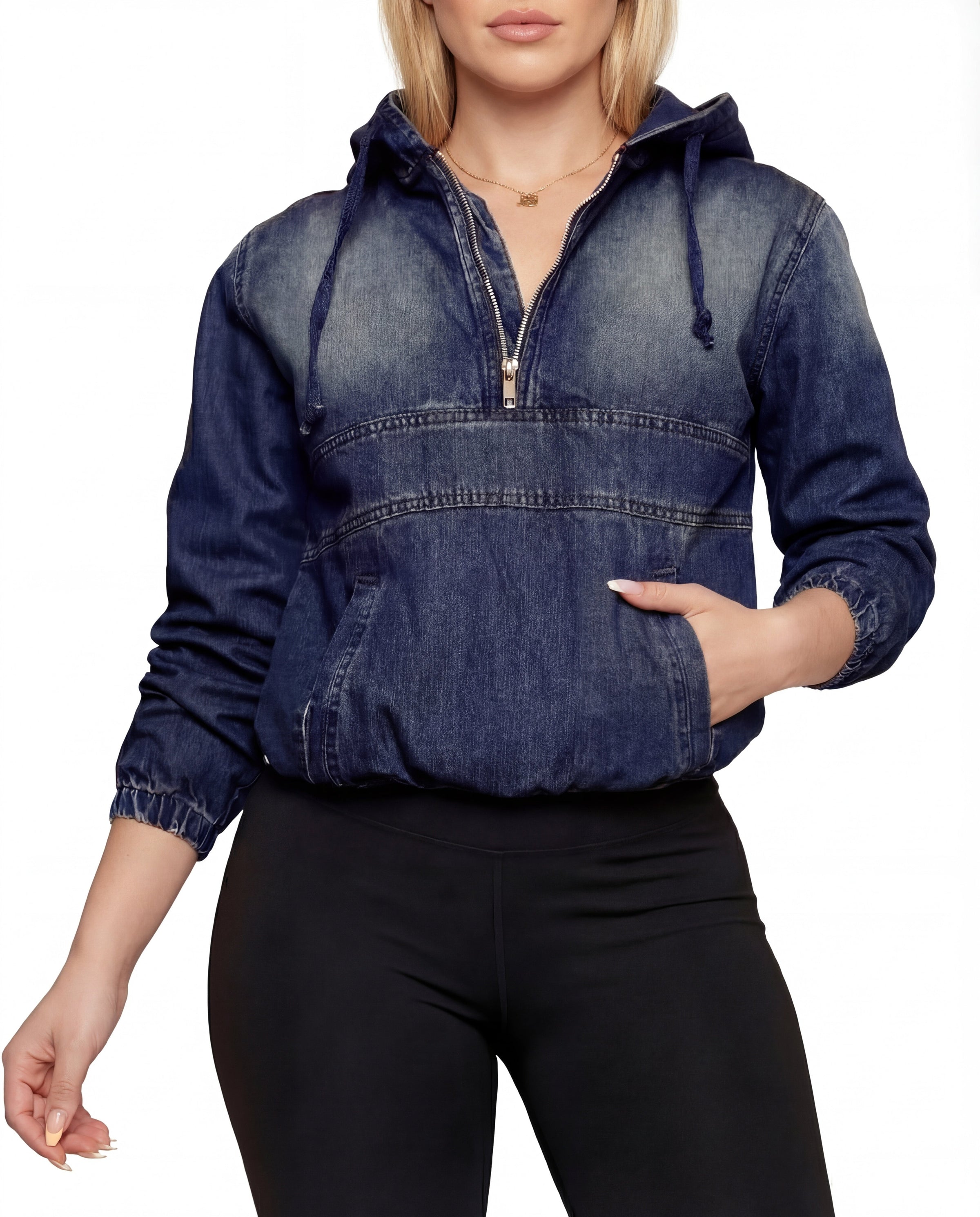 TABITHA™ – Casual Half Zip Hoodie Pullover