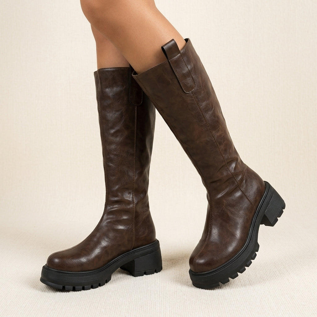 BRITTA™ – Cozy Fleece-Lined Tall Shaft Booties